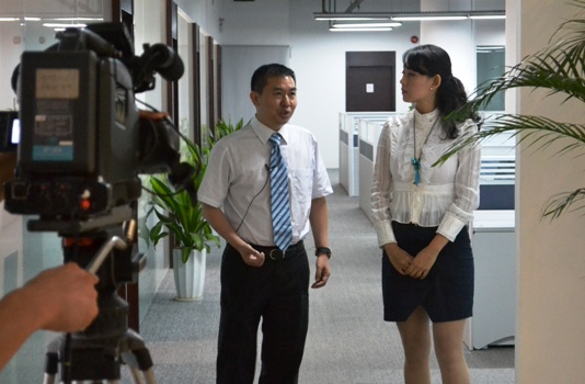 深圳电视台到BG大游集团集团采访